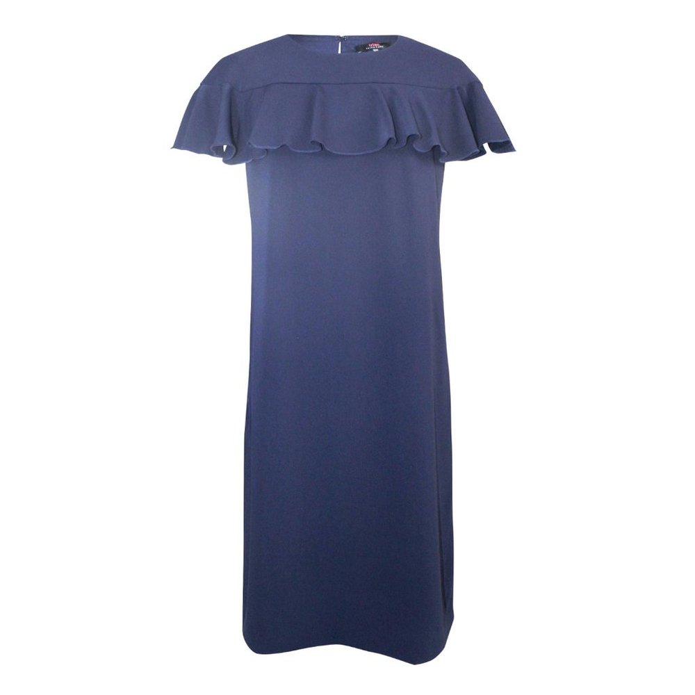 Trina Turk NWT Navy Charleston Ruffle Front Dress Size 2